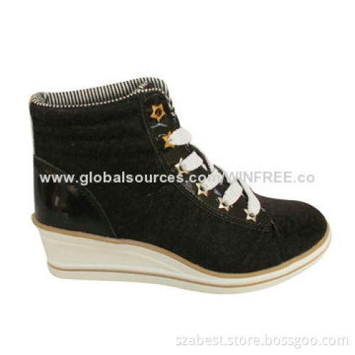Women's Wedge Shoe with PU, Mesh Upper and TPR OutsoleNew